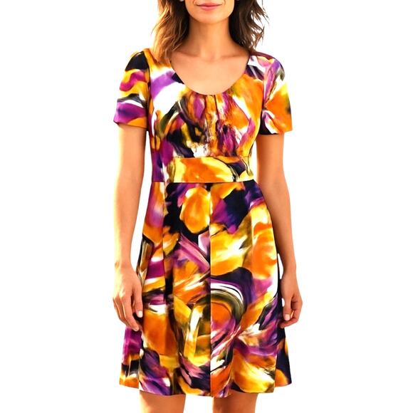 AA Studio AA 10 Women's Short Sleeve Maxi BOHO Sun Dress Miss Size Medium M - Picture 1 of 6